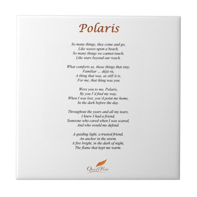 Poema do Polaris no azulejo (Frente)