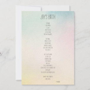 Poema Inspirativo do Nascimento de Joy