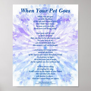 Poema: Masculino Pet Perde Simpatia PB Poster Matt