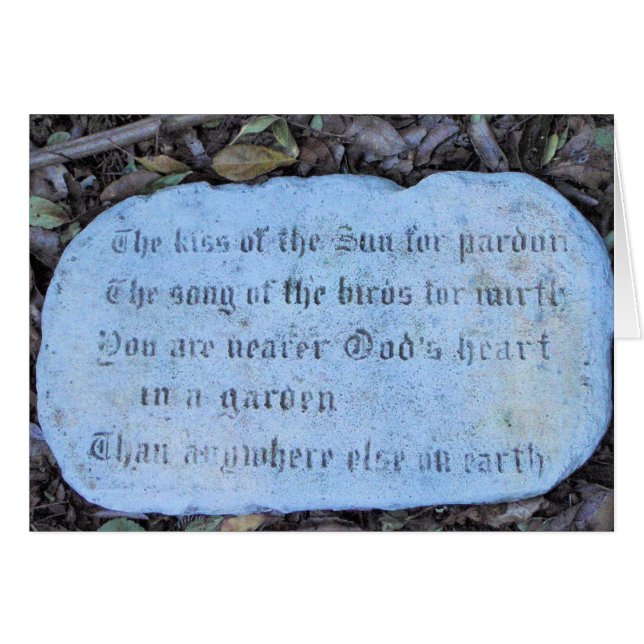 Poema num cartão (Frente Horizontal)