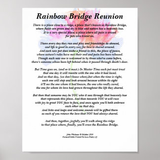 Poema: Rainbow Bridge Reunion, FL, Matte Poster
