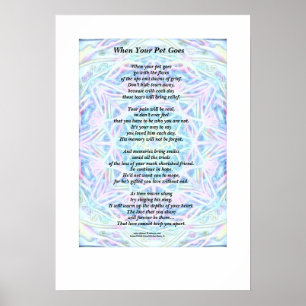 Poema: "When Your Pet Go" Poster (Matte)