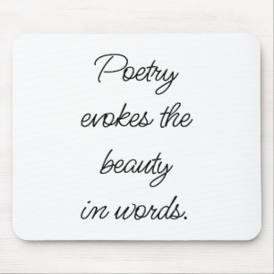 Poesia Evoca Mouse Pad