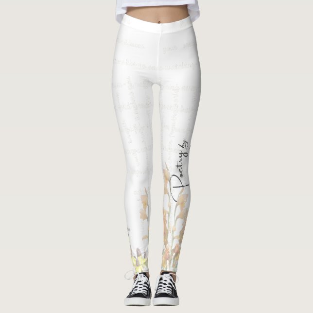 “Poesia Pintada Suavemente” – Leggings  (Frente)