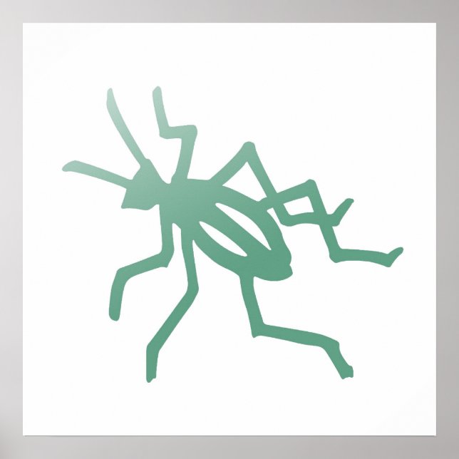 Poetica Green Cricket Impressão (Frente)