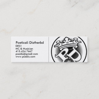 Poeticali Distherbd, cartão de MC