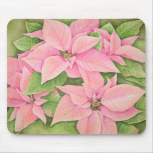 Poinsétia cor-de-rosa Mousepad