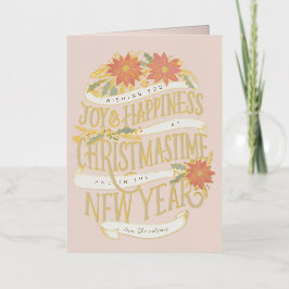 Poinsettia bughes e bandeiras