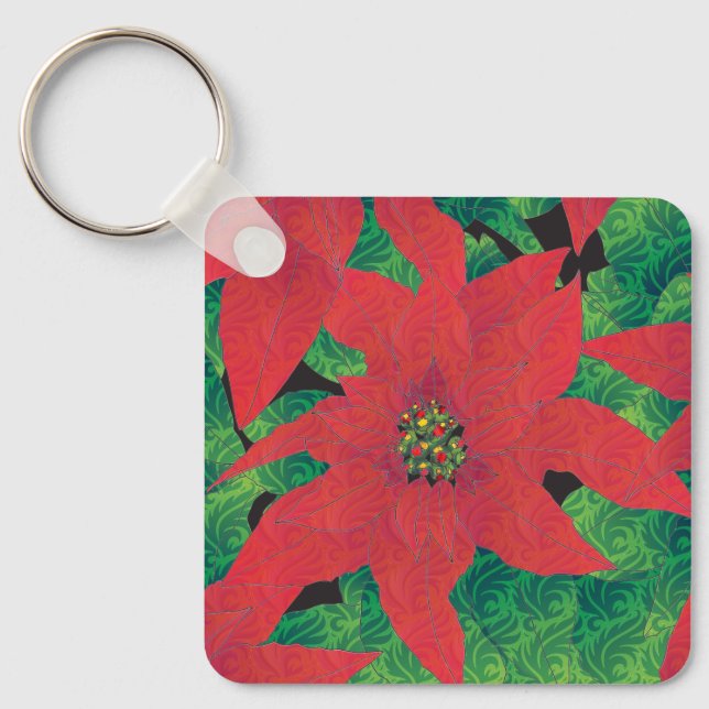 Poinsettia Chaveiro (Frente)