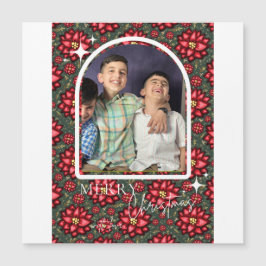 Poinsettia Christmas Card – Personalized