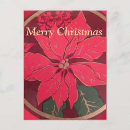 Poinsettia de Natal - Cartão Postal