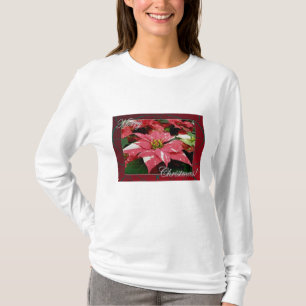 Poinsettia Feliz Camisa De Natal