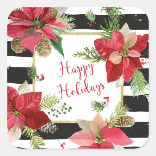 Poinsettias de Feriados Felizes, Adesivos Black St