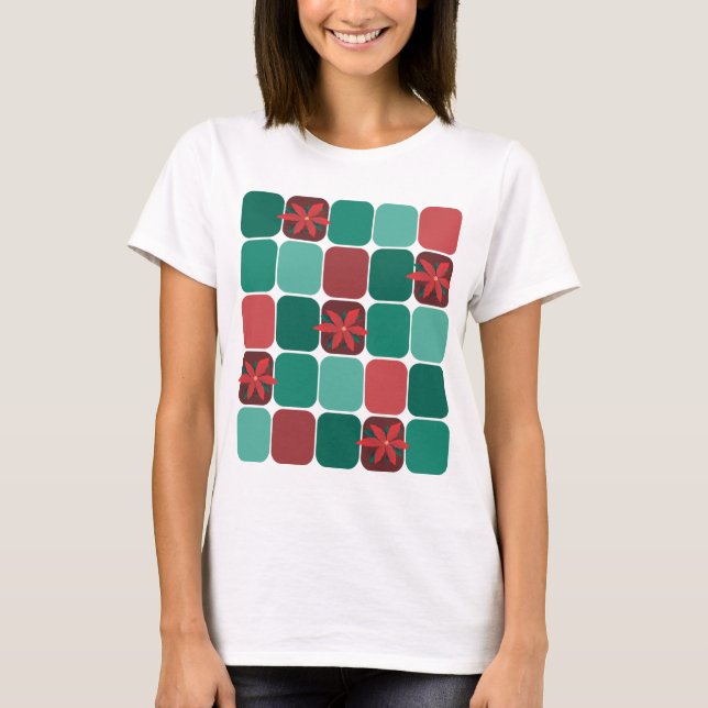 Poinsettias T-Shirt (Frente)