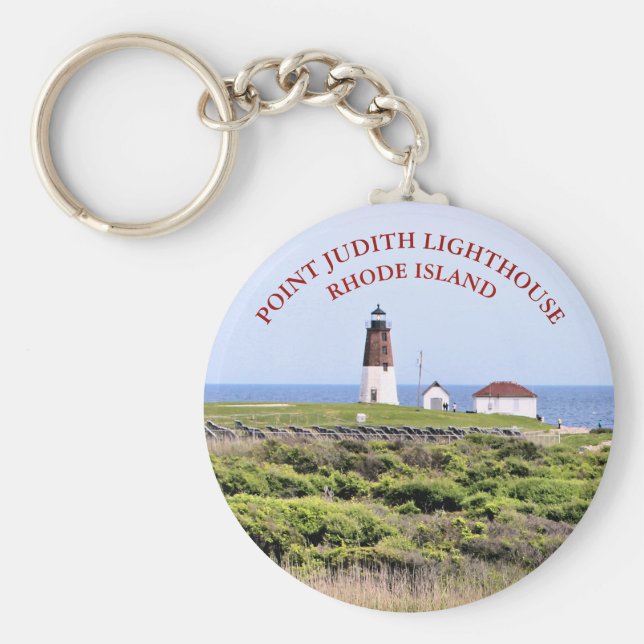 Point Judith Lighthouse, Rhode Island Chaveiro (Frente)
