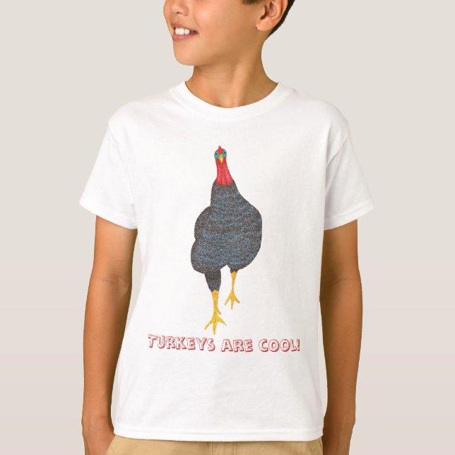 Pointilismo Turquia Strut, Perus são camisetas leg (Frente)