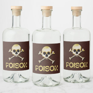 Poison Skull E Crossbones Design