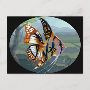 "Poissons Volants : Étude I" Cartão postal