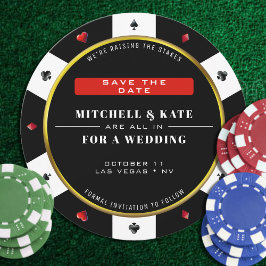 Poker Chip Wedding Salvar Data