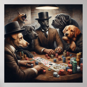 Poker Dogs Poster