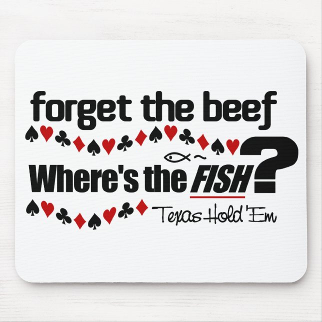 Poker Fish Mousepad (Frente)