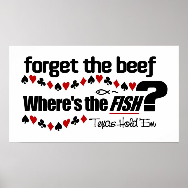 Poker Fish poster (Frente)