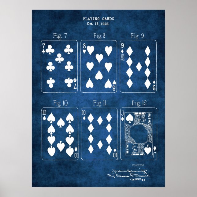 Poker Game Wall Decor Impressão nº 2 Placas (Frente)