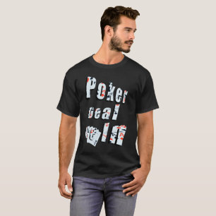 Poker, Traga-Me O Logotipo, Mens A T-shirt Negra