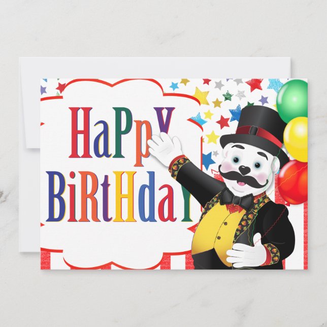 Polar Bear Circus Birthday (Frente)