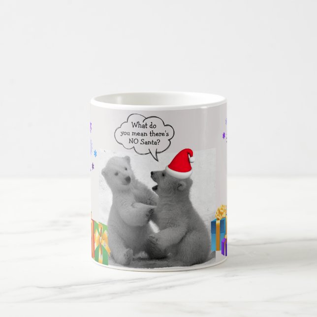 Polar Bear Cubs - Caneca de Natal (Centro)