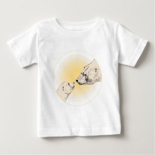 Polar Bear Kiss Baby T Shirt Baby Camisetas