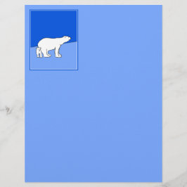 Polar Bear Mãe e Pintura em Cubo - Arte Selvagem