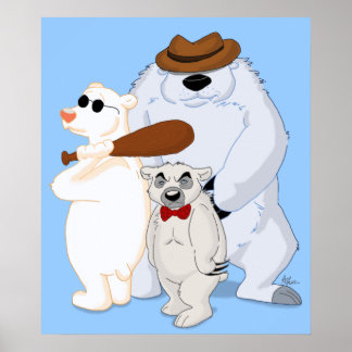 Polar Bear Pals Poster
