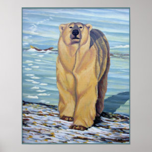 Polar Bear Pintura Impressão