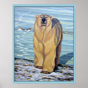 Polar Bear Pintura Impressão