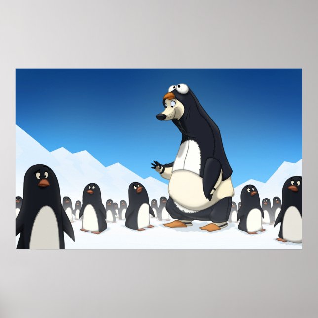 Polar Penguin Poster (Frente)