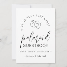 Polaroid Guestbook - Melhor Ângulo Branco Preto Mo