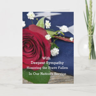 Polícia - Cartão de condolências militar