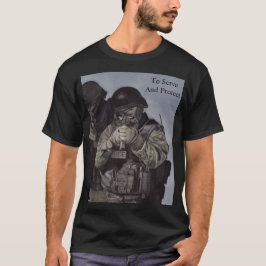 Polícia da SWAT para servir e proteger camiseta ma