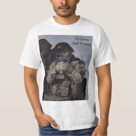 Polícia da SWAT para servir e proteger camiseta ma