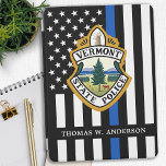 Polícia de logotipo personalizado do Departamento<br><div class="desc">Cobrir do Departamento de Polícia de Linha Azul Thin iPad Pro - bandeira americana em cores da Polícia, design azul e preto moderno. Personalize com o logotipo do seu departamento e personalize com o nome dos policiais. Esta polícia personalizada iPad pro cobrir é perfeita para departamentos de polícia e polícias....</div>