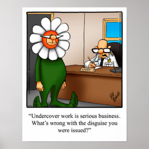 Polícia Engraçado Humor Poster