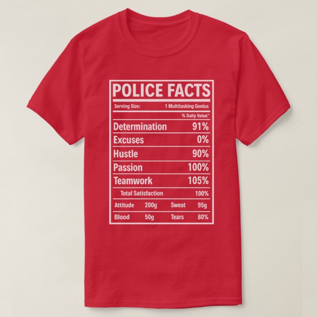 Polícia Fala Orgulhosa De Camisas Para Presente Po (Frente do Design)