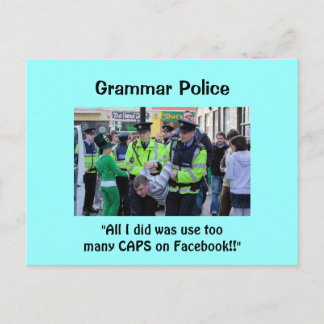 Polícia Gramática - Cartões postais
