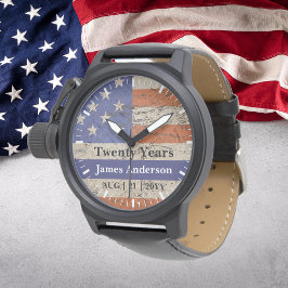 Polícia - Relógio de Aposentadoria Thin Blue Line 