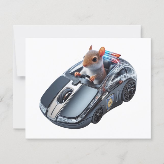 Policial de Esquilo em Ação: Pare ou eu vou clicar (Frente)