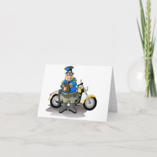 Policial Escrevendo Cartões De Nota De Bilhete