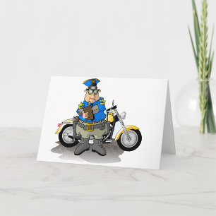 Policial Escrevendo Cartões De Saudação De Bilhete