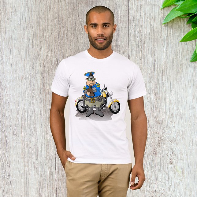 Policial Escrevendo Tíquete Mens T-Shirt (Criador carregado)