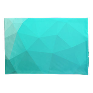 Polígonos Geométricos Teais Modernos de Pastel